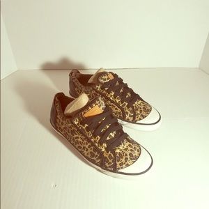 Sporty Chic Cheetah Print Coach Shoes